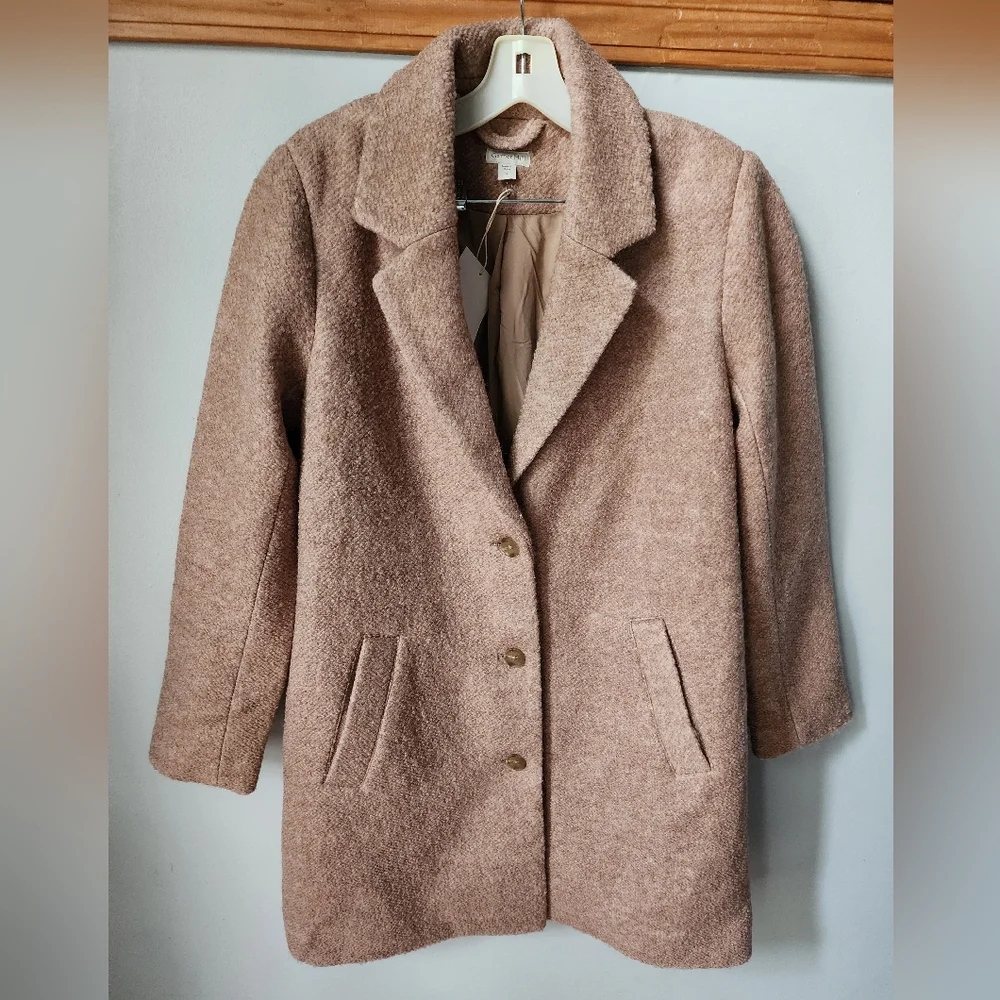 Garnet Hill | Sadie Wool Coat | Small | Nwt | Dusk Pink - Picture 7 of 12